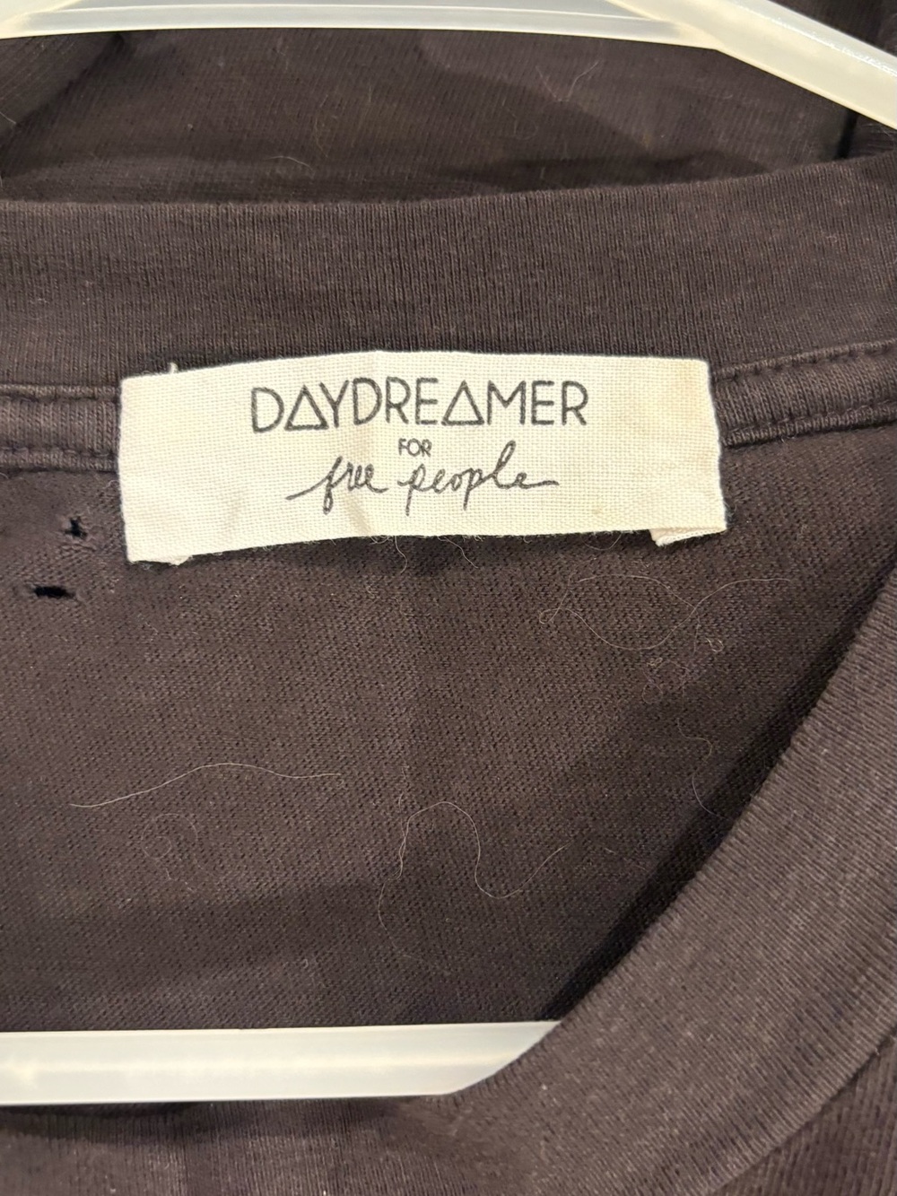 Free People Dark Brown Crewneck Tee - Picture 3 of 3